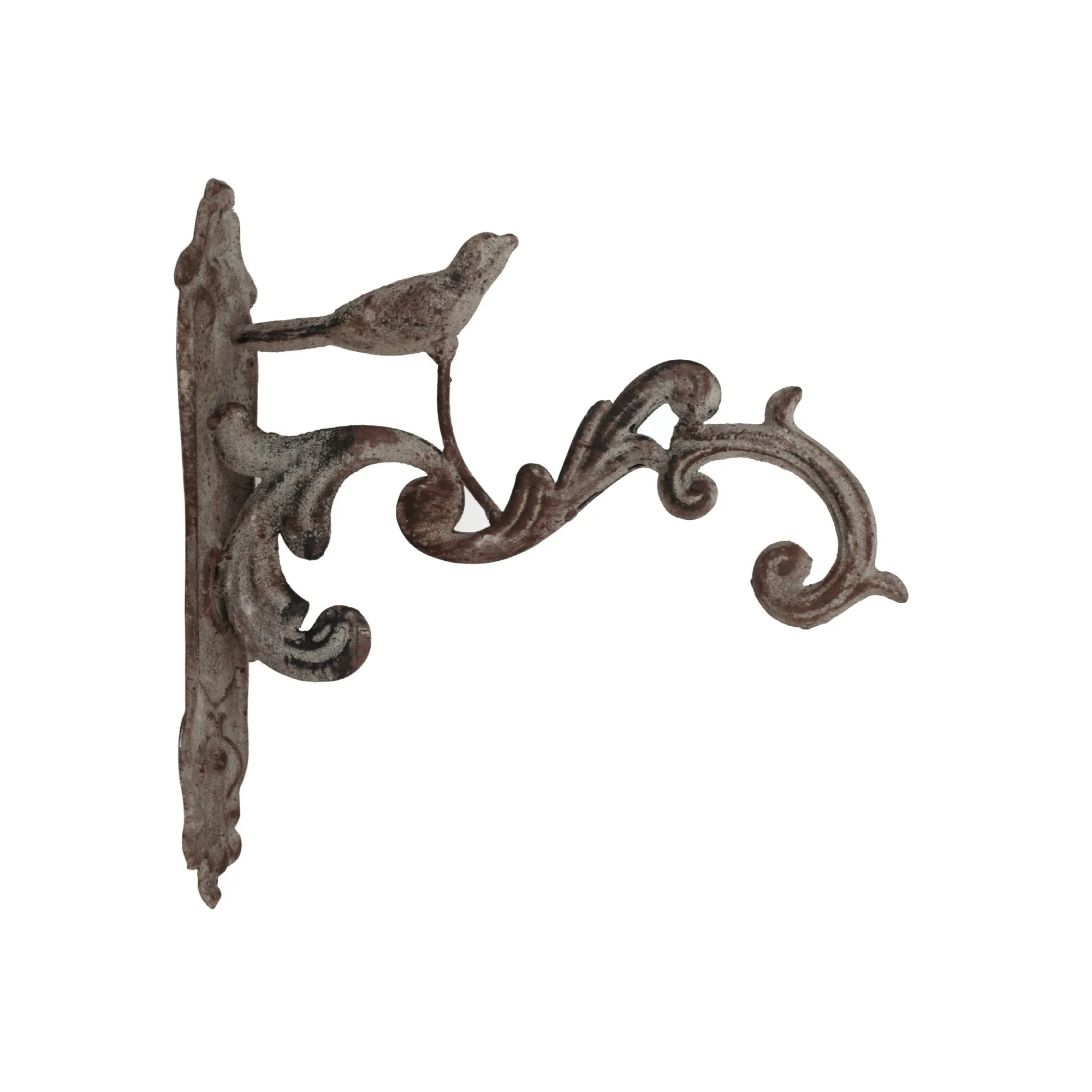 Wandhaken 'Vogel' aus Gusseisen, T 20 cm, H 21 cm, B 6 cm