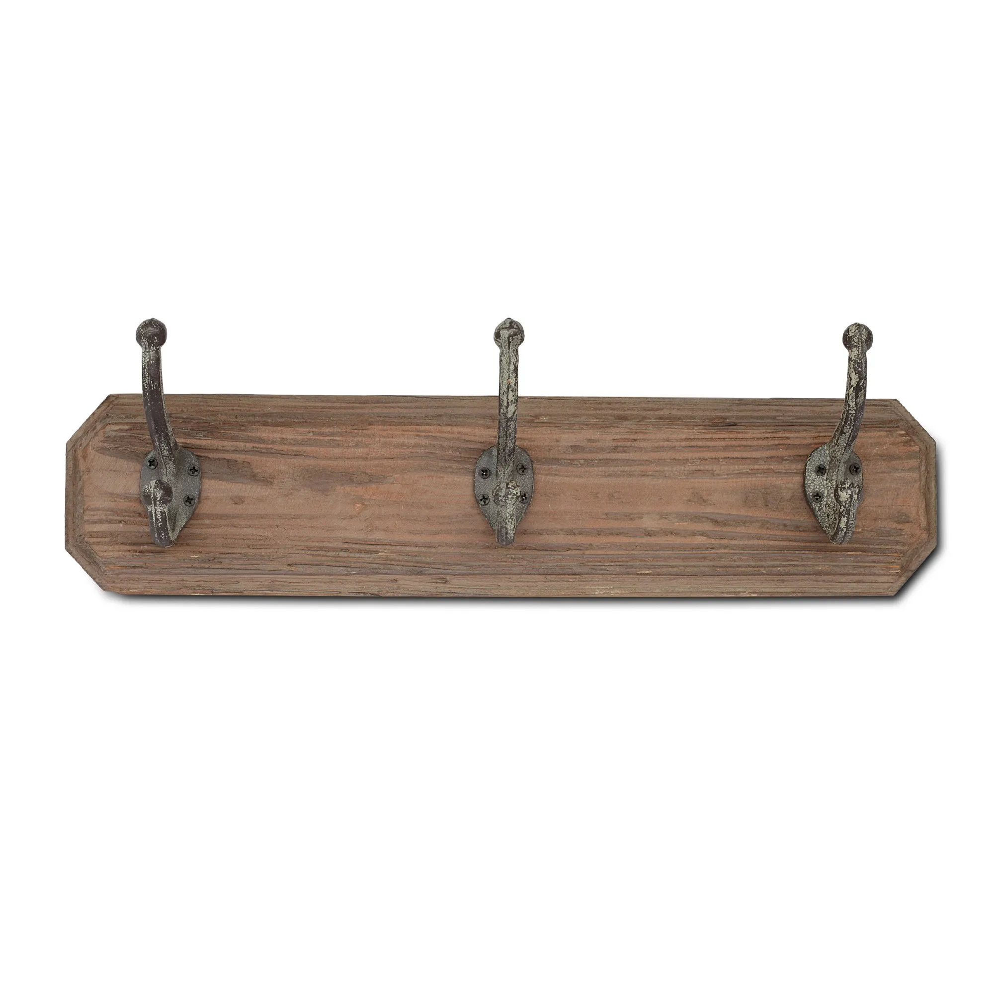 3er Wandhaken, natur, B 45 cm, H 12 cm, L 9 cm