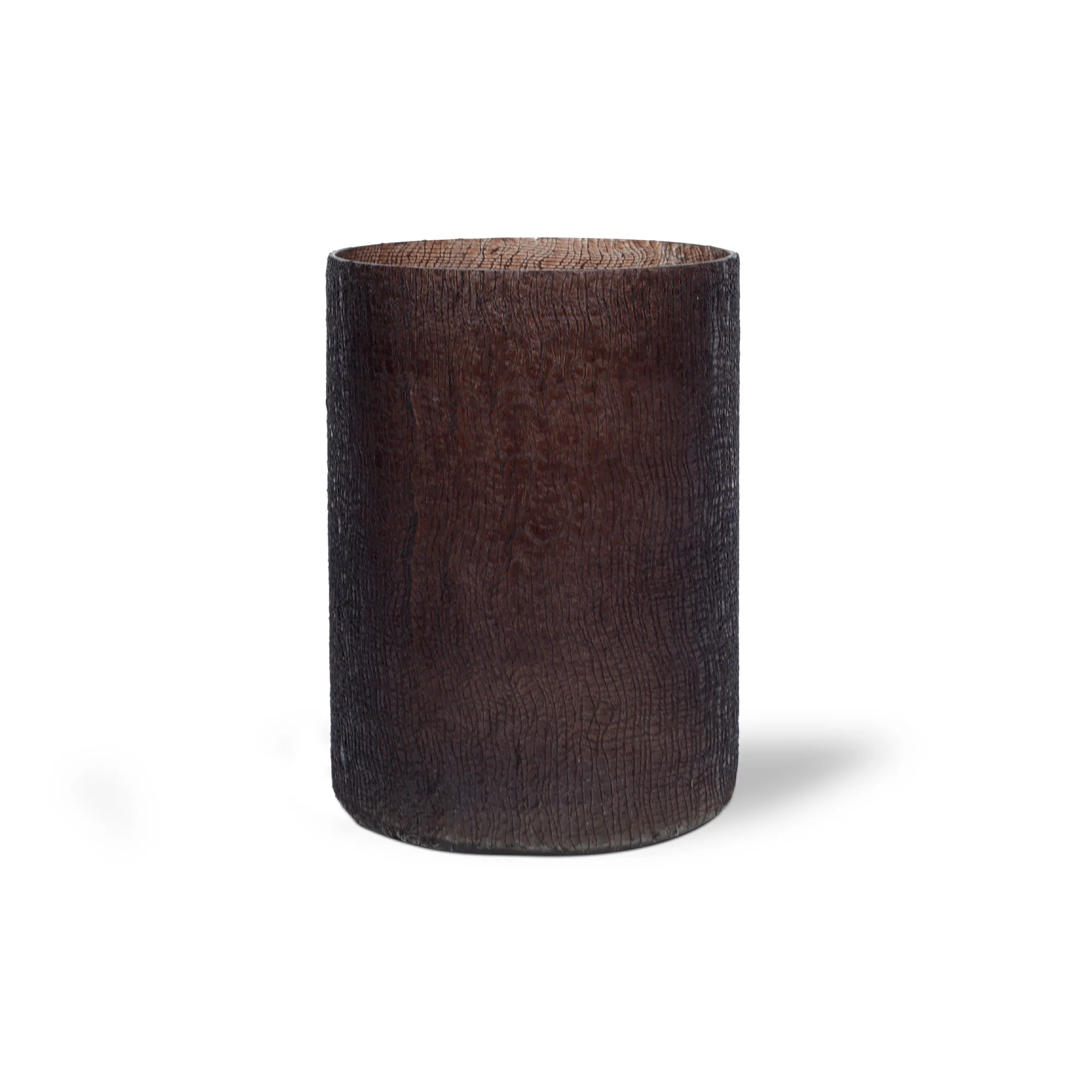 Windlicht 'Maille', braun, Ø 10 cm, H 12 cm