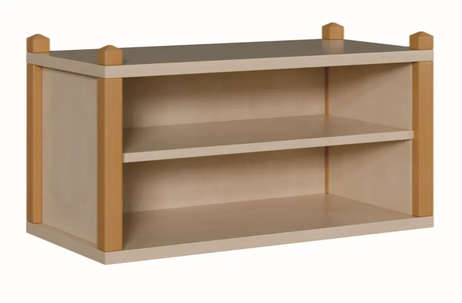 Stollenaufsatzschrank mit Mittelwand, Breite 106 cm