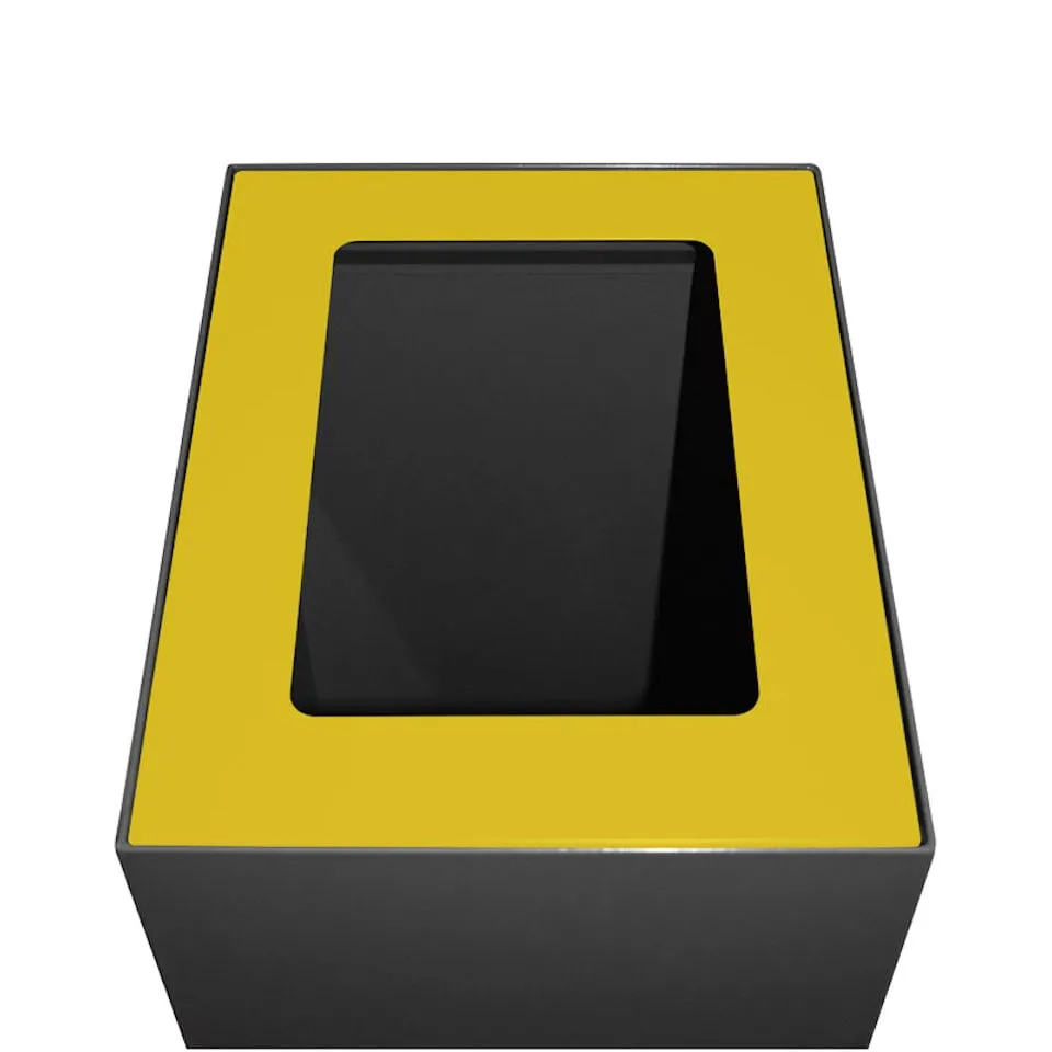 Deckel für modulare Abfalltrennanlage mit 60 Liter | HxBxT 2x25,5x33cm | Gelb