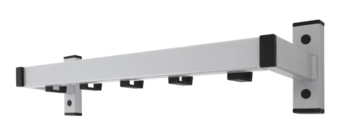 Wandgarderobe mit 5 Haken | Grau