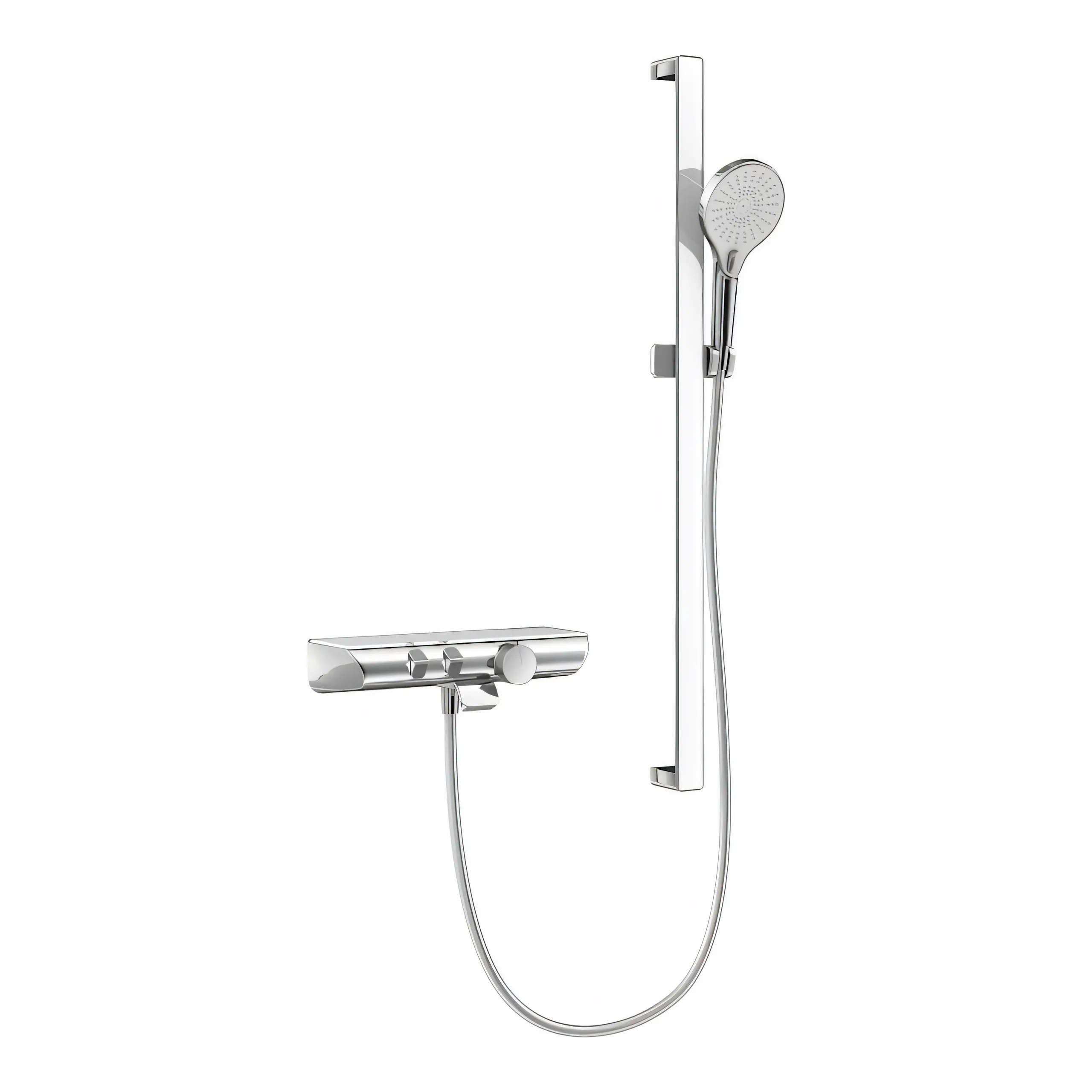 HSK Komplett-Set Badewannenthermostat „AquaXPro“ in chrom