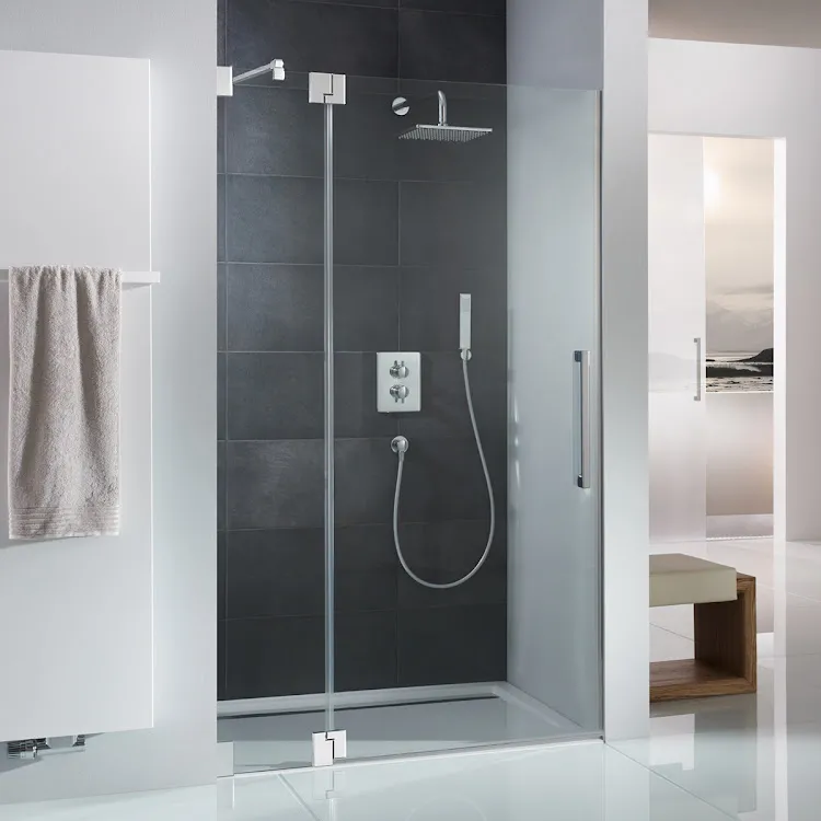 HSK Drehtür an Nebenteil „K2“ Glas Klar hell