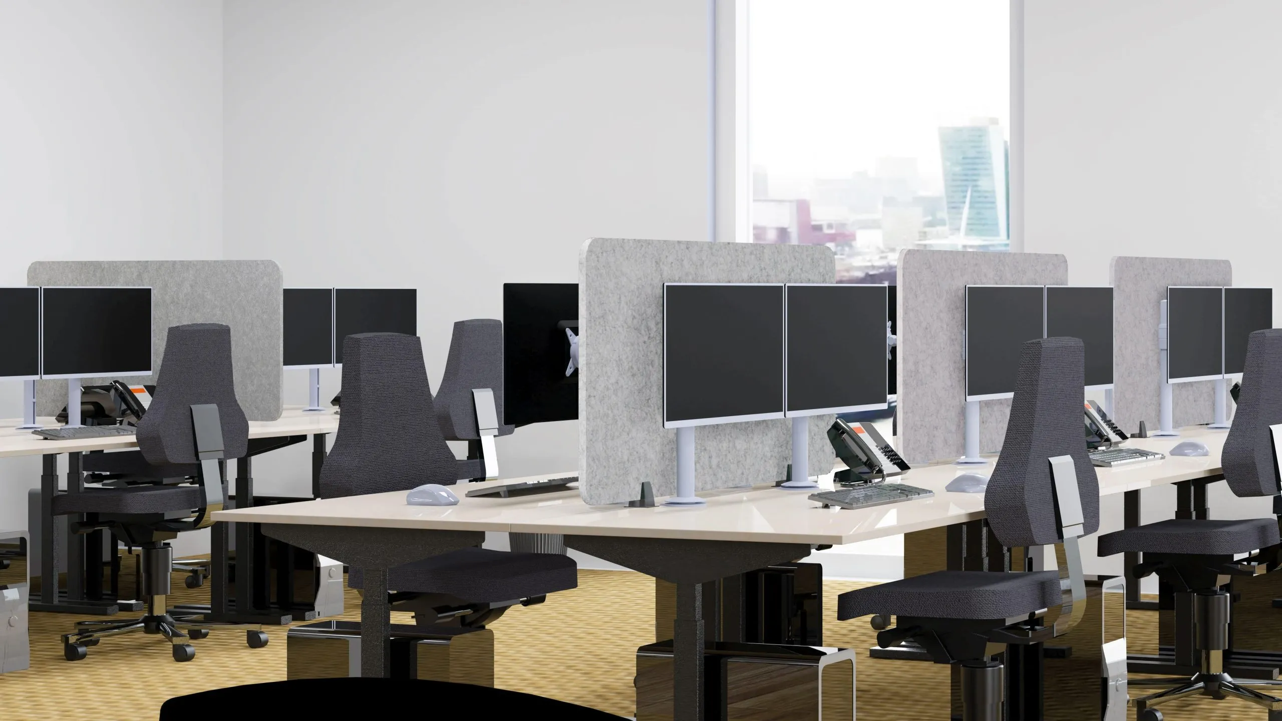 Smit Visual Akustik Tischtrennwand, verschiedene Maße