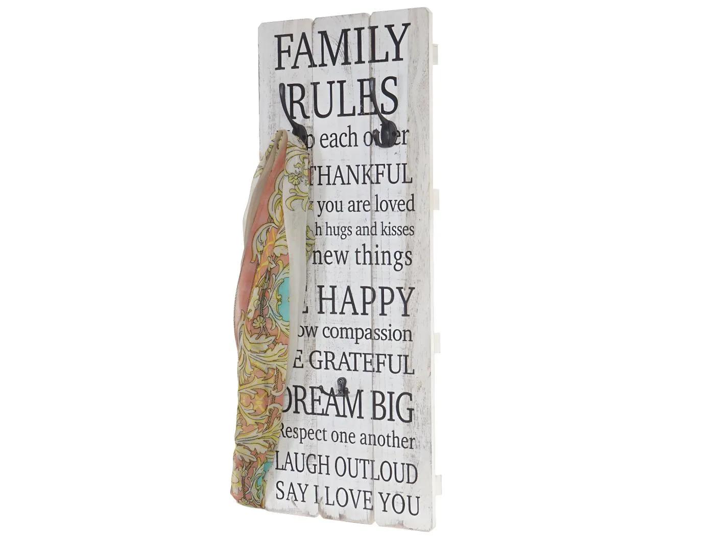 WandgarderobeFamilienregeln Shabby-Look