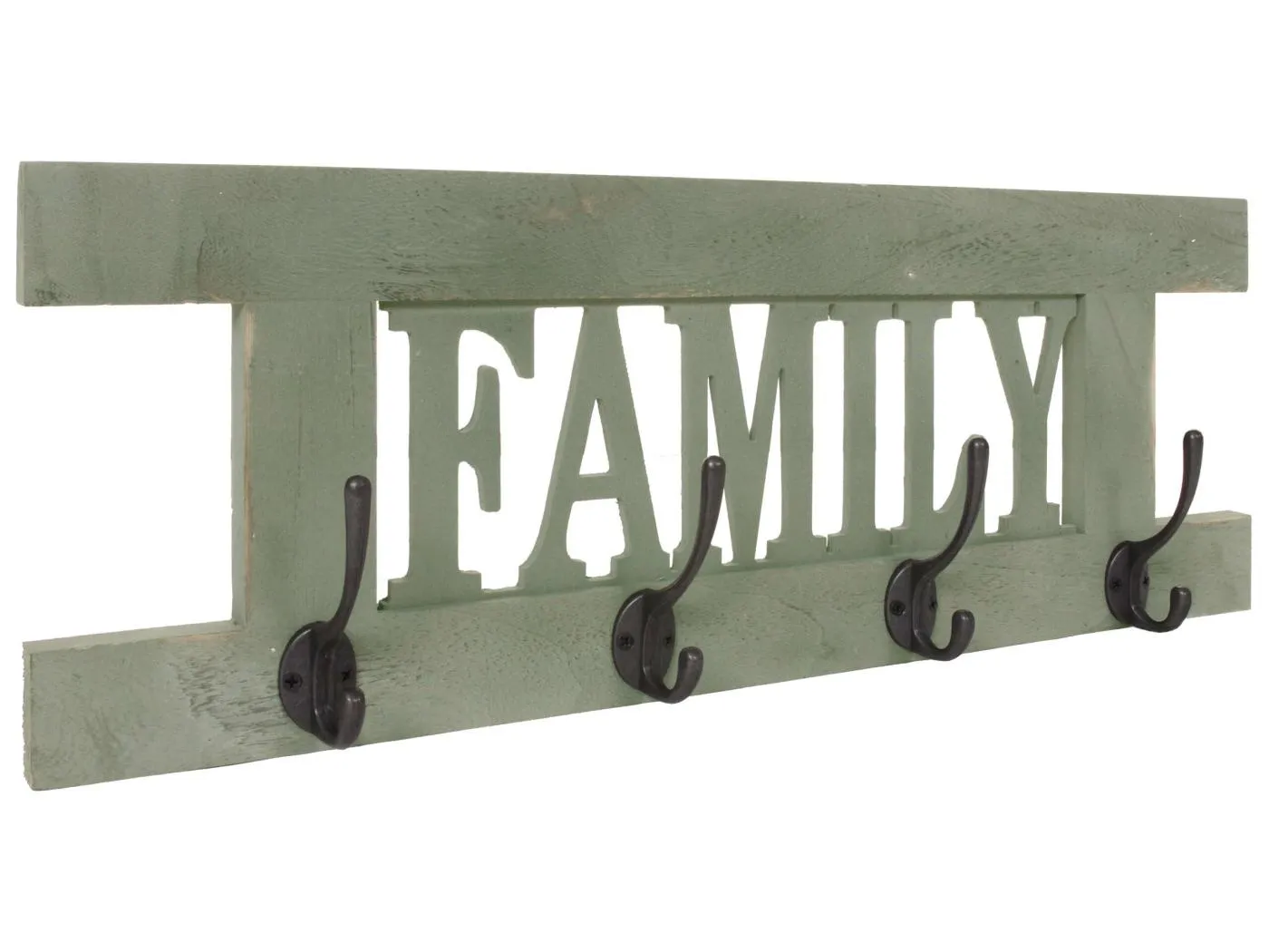 Wandgarderobe MCW-C60 Family Shabby-Look, Grün, shabby