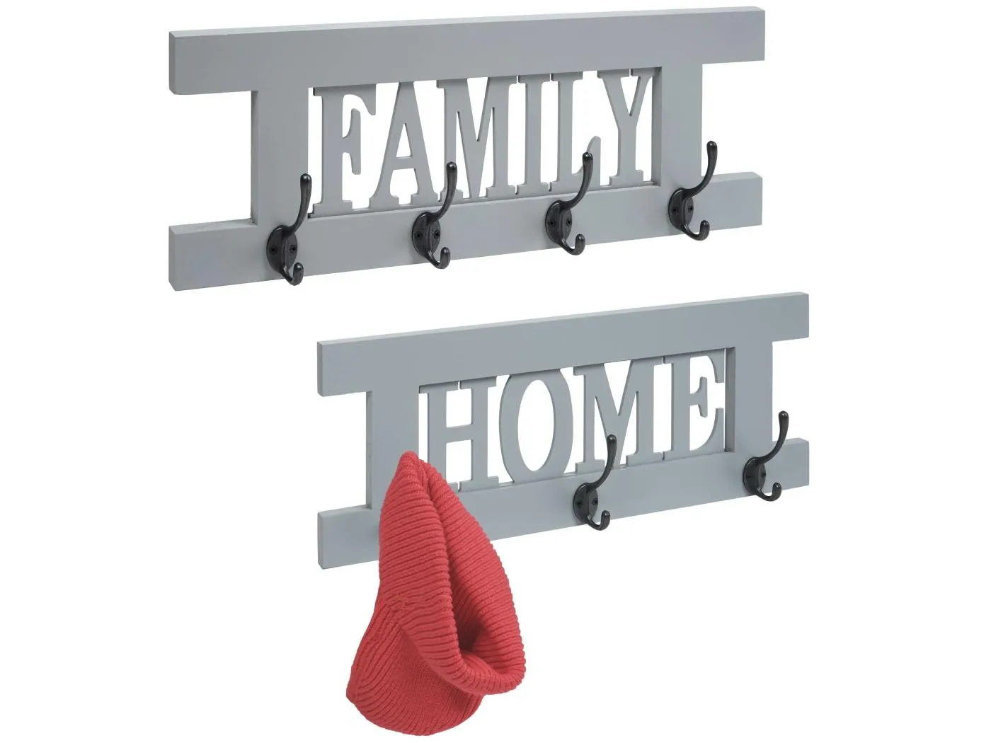 Wandgarderobe MCW-C60 Shabby (2-teilig), Grau-blau