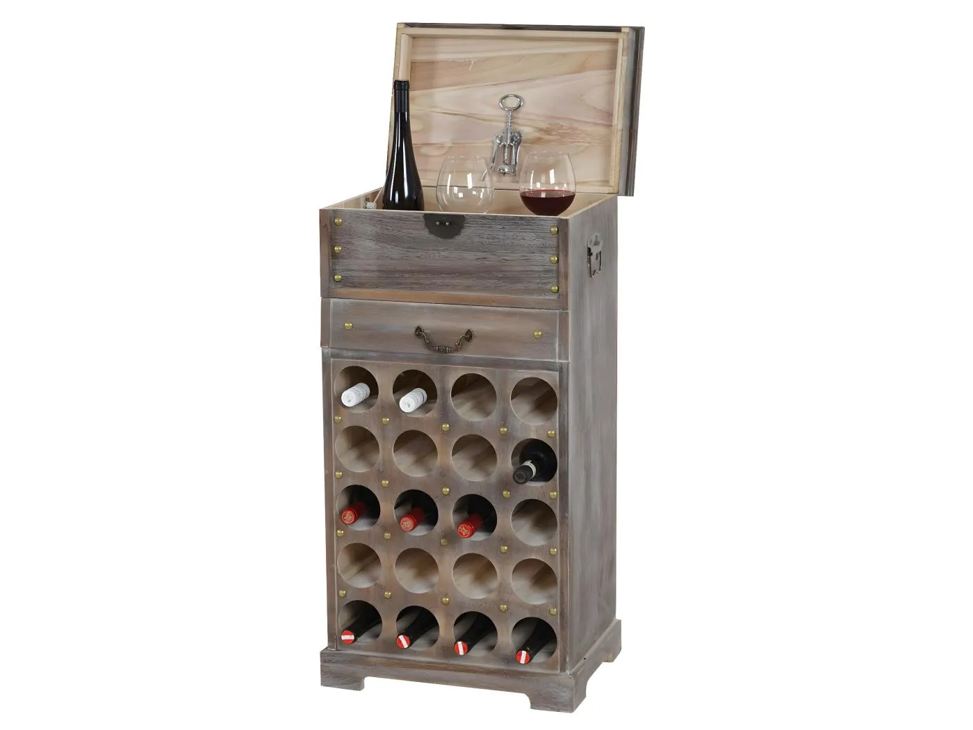 Weinregal Torre H323, Braun