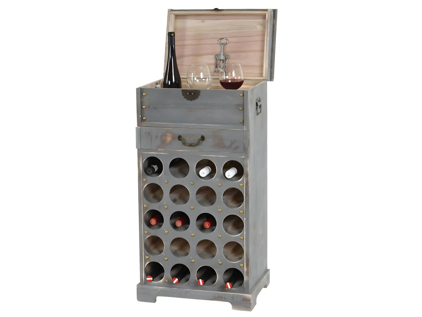 Weinregal Torre H323, Grau