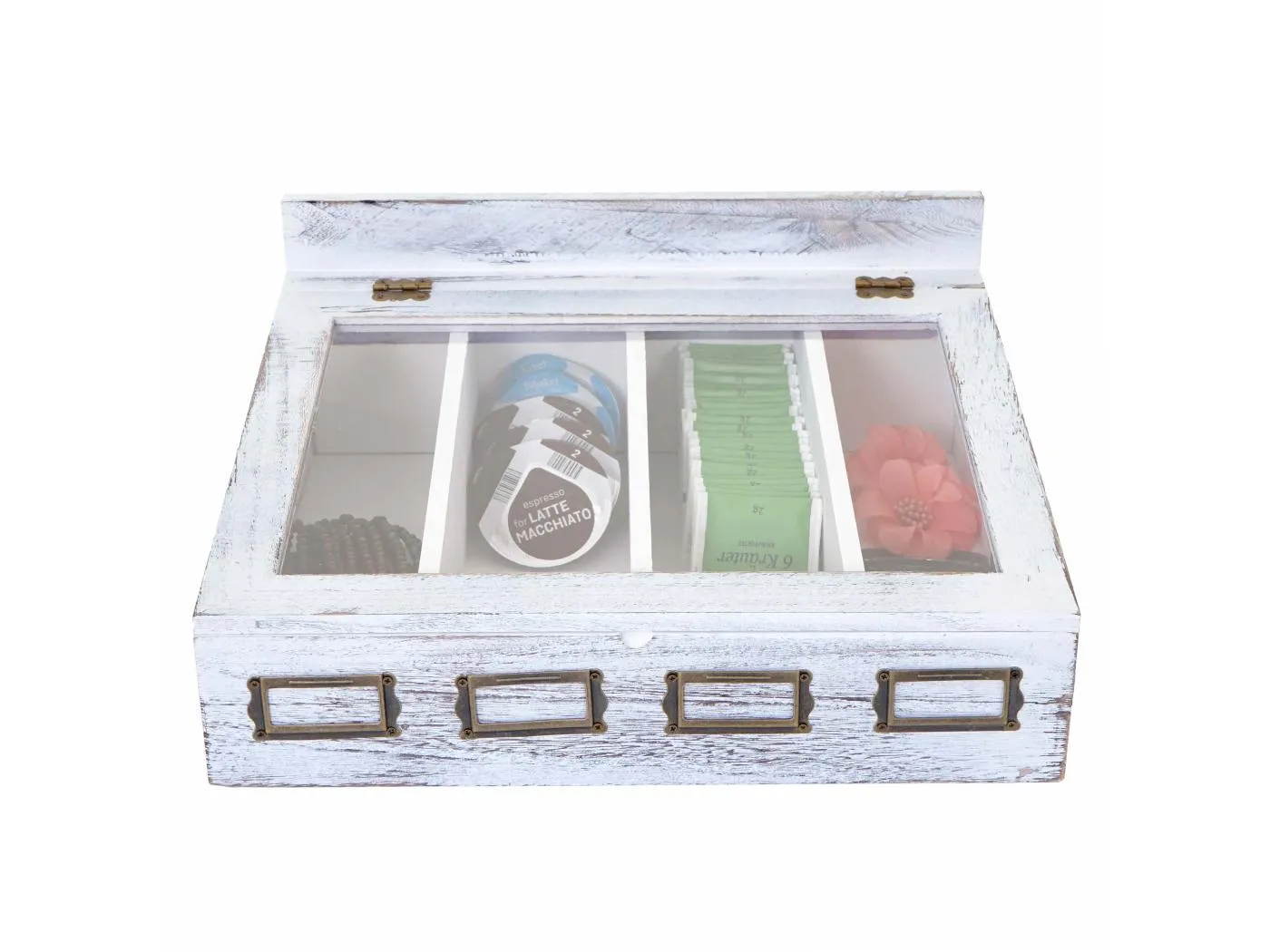 Aufbewahrungsbox MCW-C25, Weiß, shabby