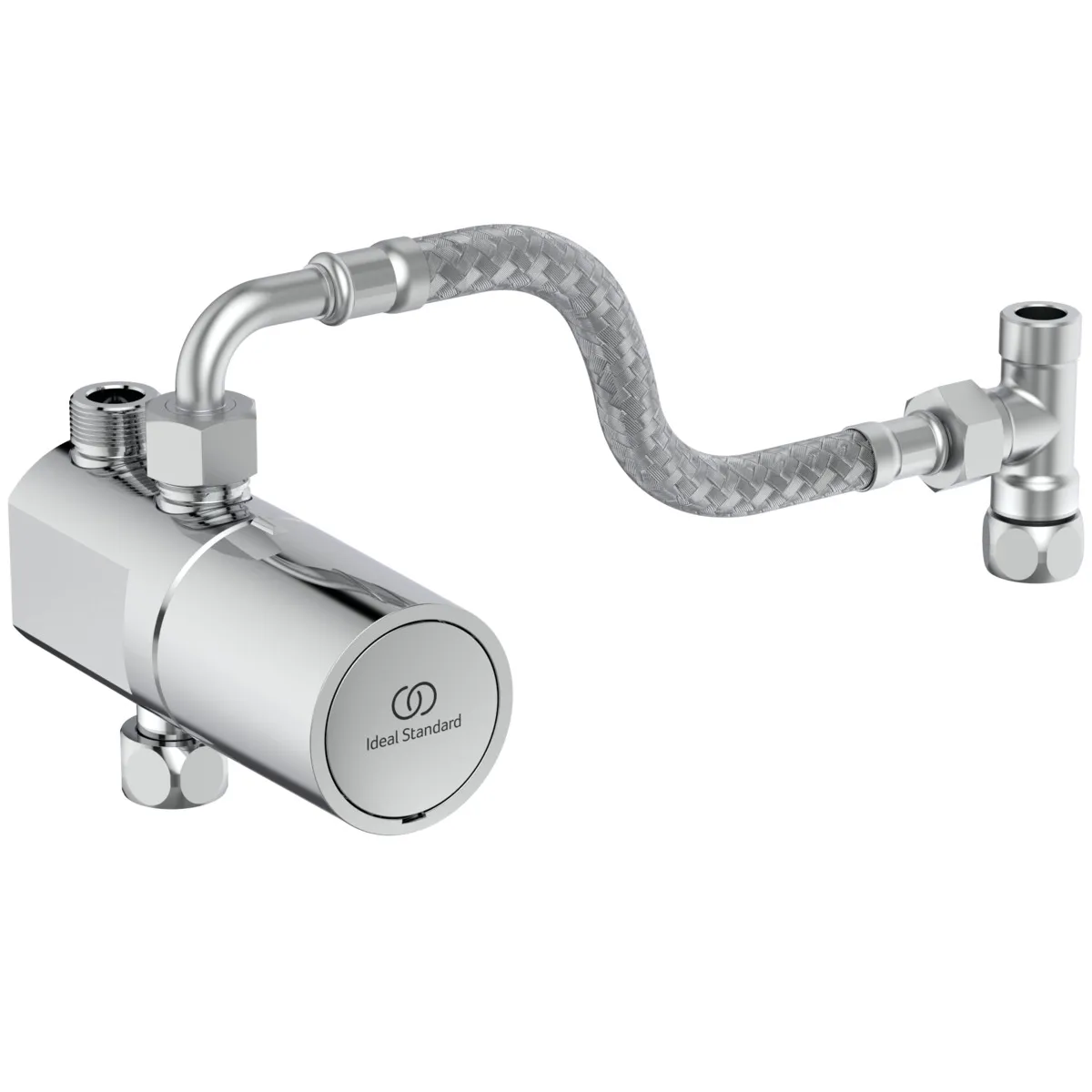 Eckventilthermostat Ceraplus Safe mit Verbindungs-Set Chrom