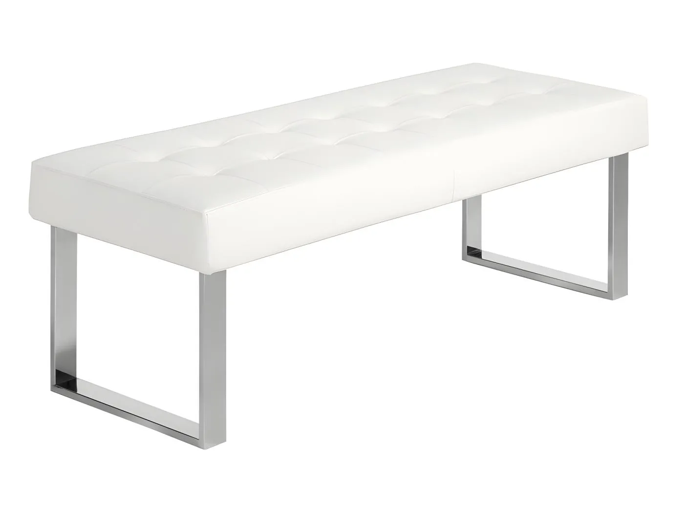 Weiße Kunstlederbank 5000 ANGEL CERDA
