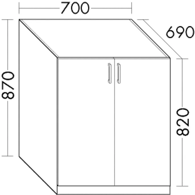 burgbad Hochschrank „Sys30“ 740 × 870 × 730 mm in Weiß Hochglanz