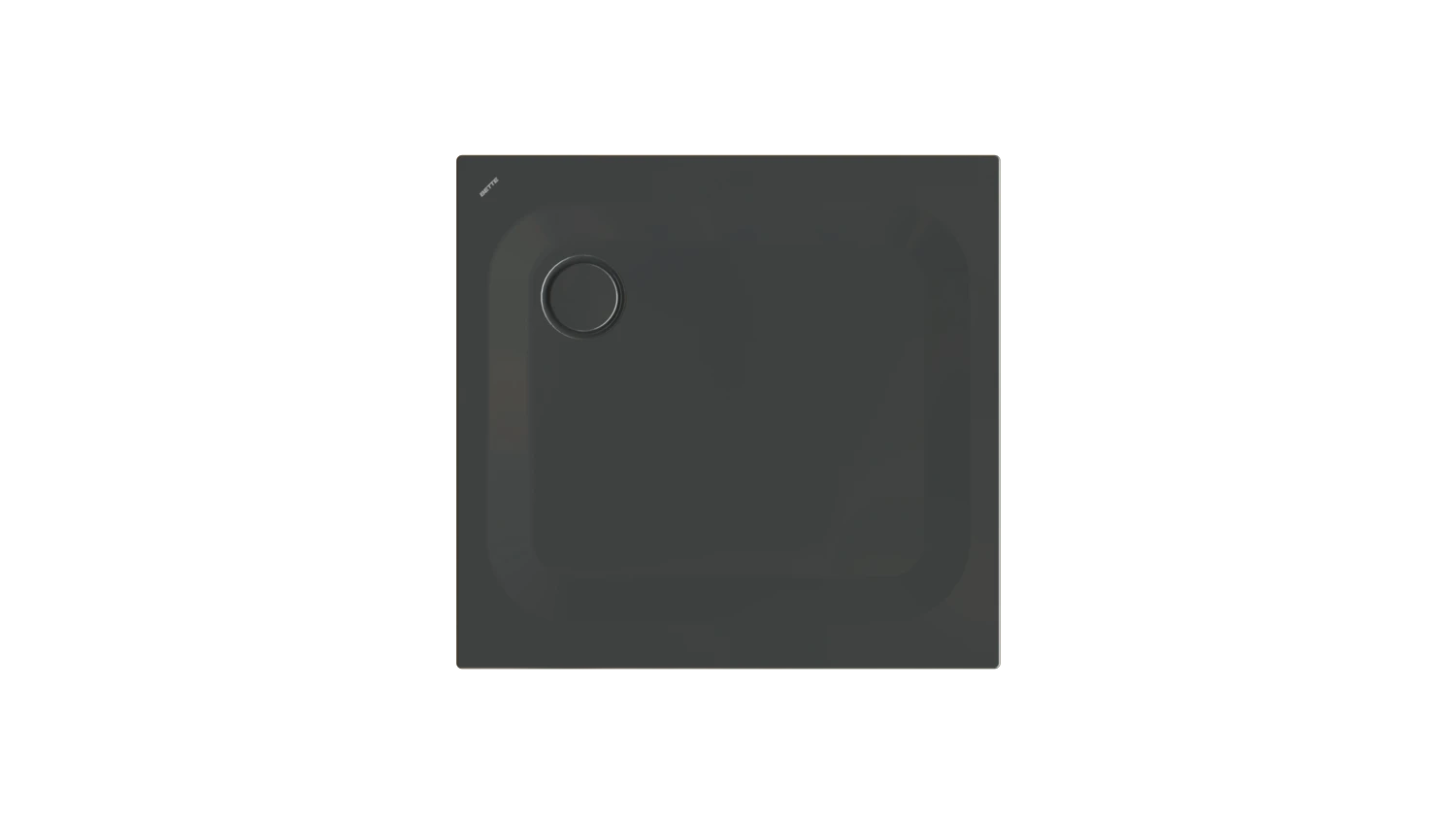 Bette rechteck Duschwanne „BetteUltra“ 90 × 85 cm in Schwarz