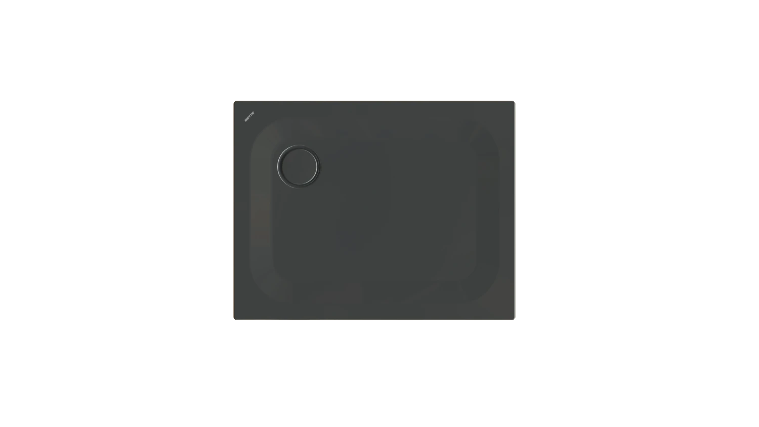 Bette rechteck Duschwanne „BetteUltra“ 90 × 70 cm in Schwarz
