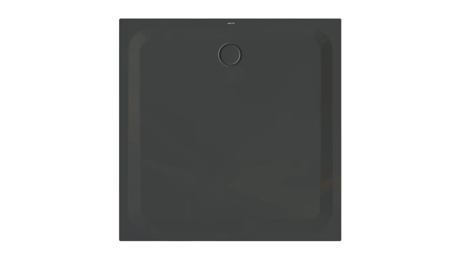 Bette quadrat Duschwanne „BetteUltra“ 130 × 130 cm in Schwarz