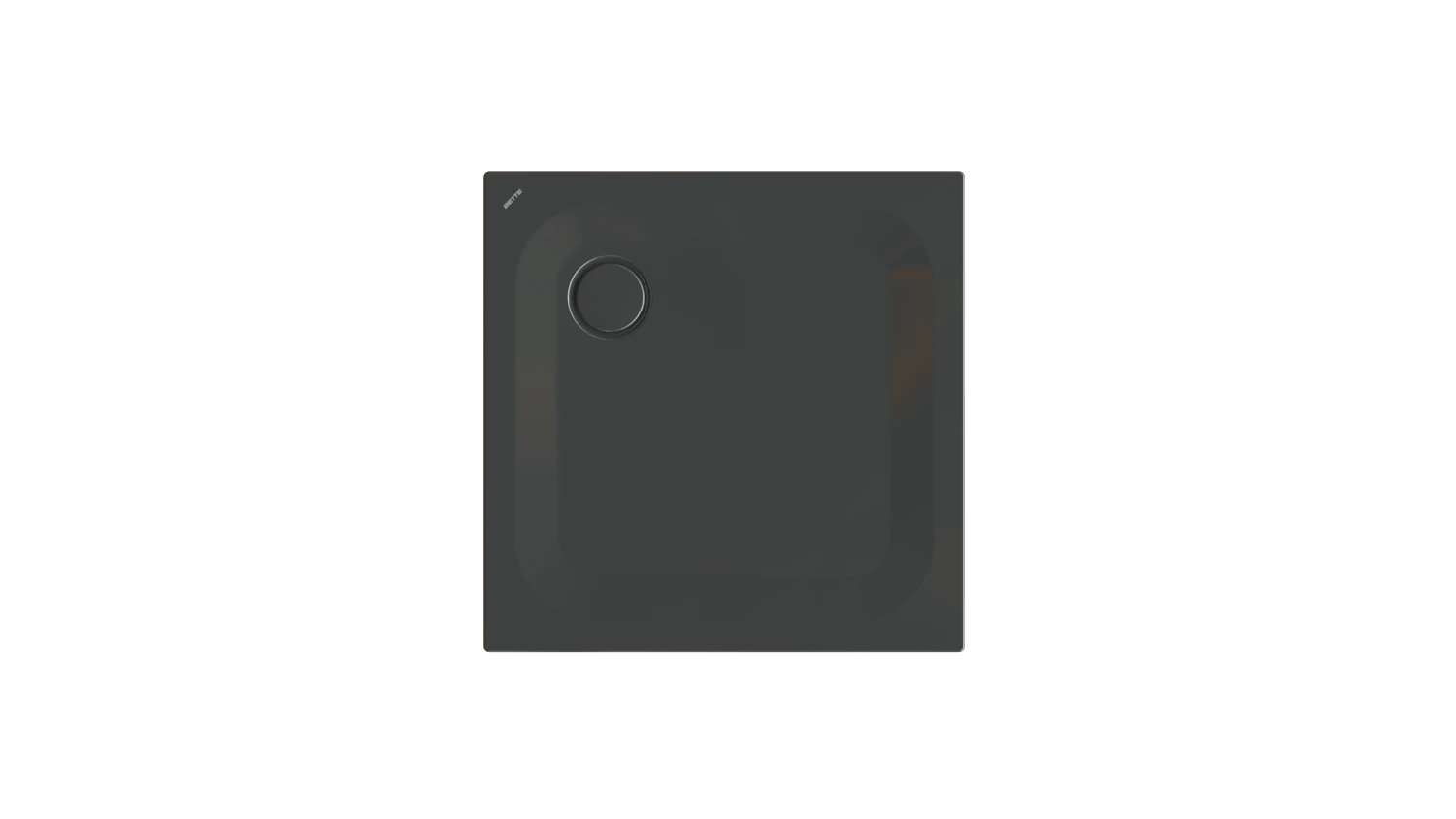 Bette quadrat Duschwanne „BetteUltra“ 80 × 80 cm in Schwarz