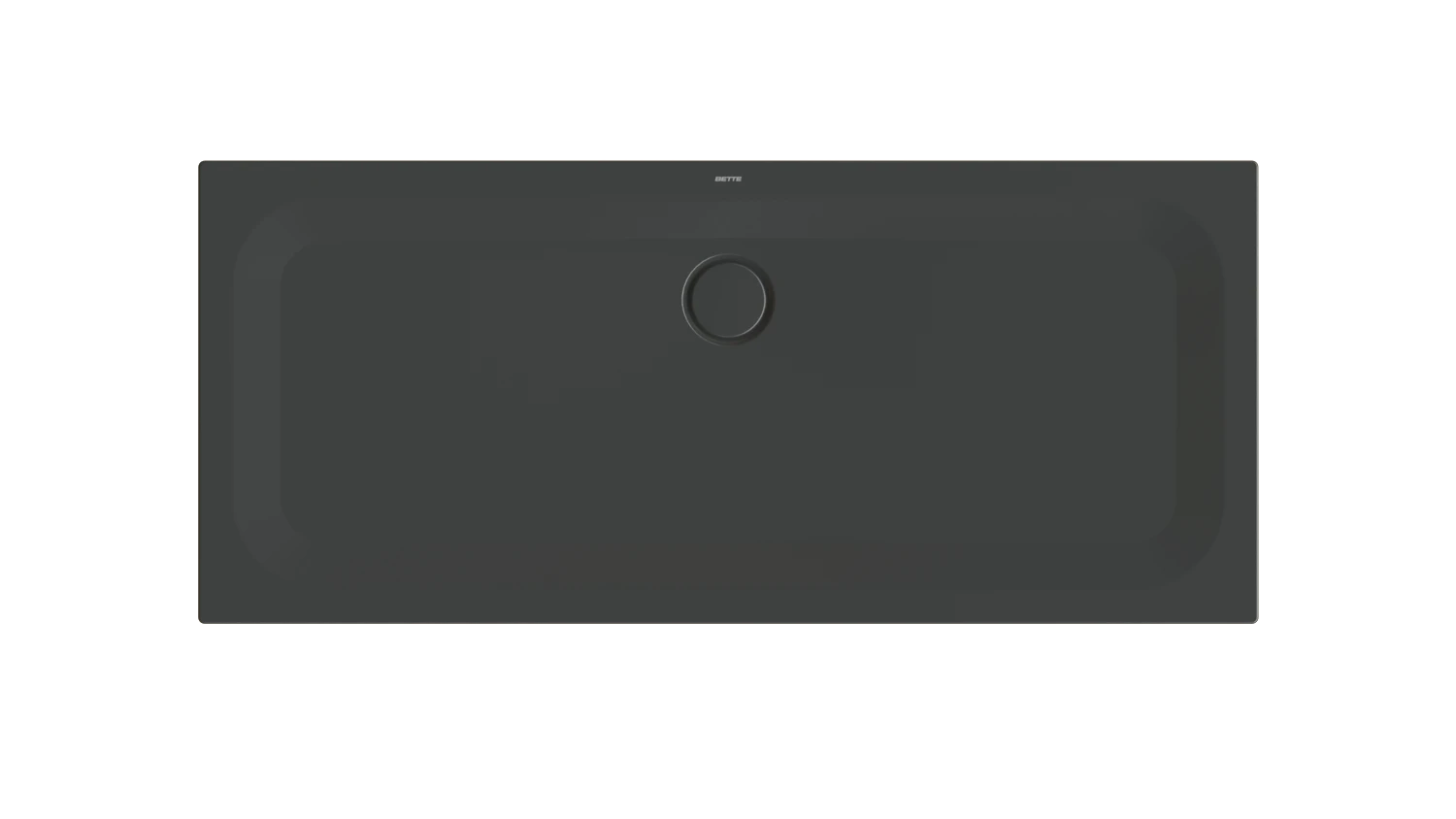 Bette rechteck Duschwanne „BetteUltra“ 160 × 70 cm in Ebony
