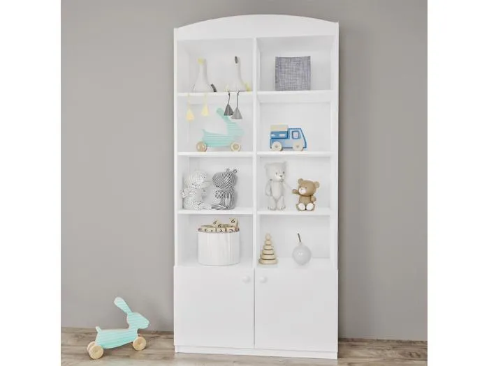 2-türiges Bücherregal Kocot Kids Babydream - Weiß