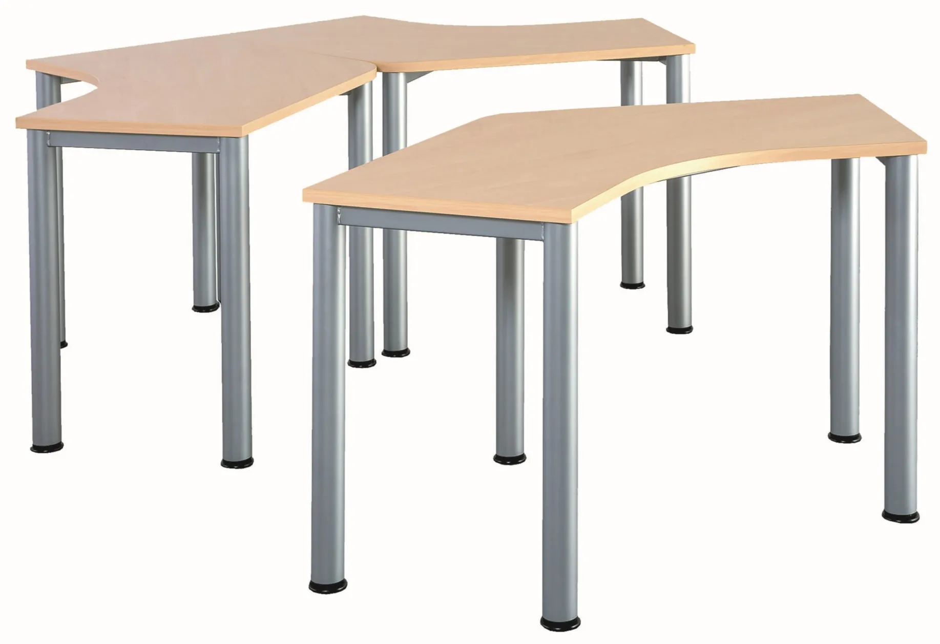 Set aus 3 Freiformtischen