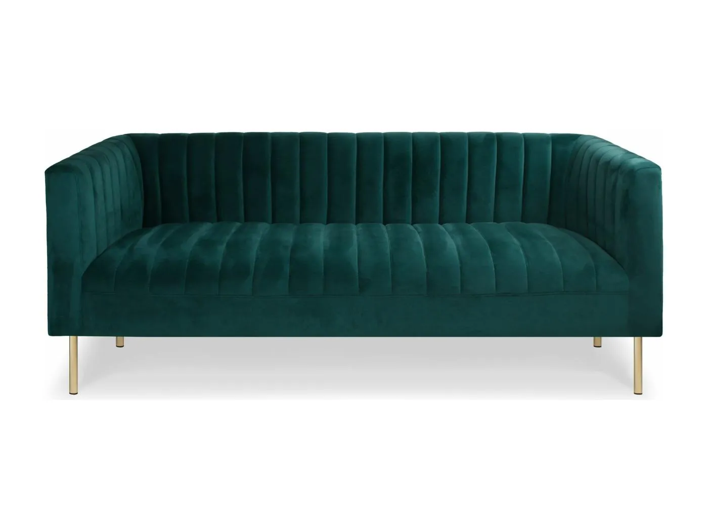 Moderne 3-Sitzer Sofa aus Grünen Samt Sacramento Stilvoll und Elegant