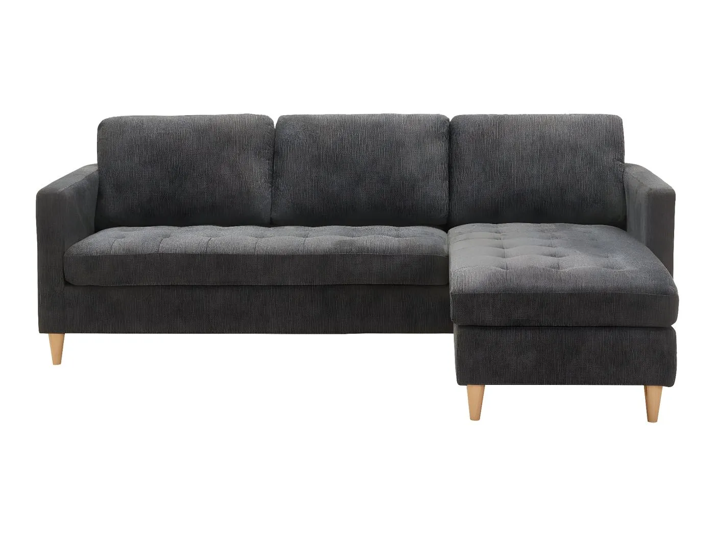 Firenze Chaiselongsofa dunkelgrau.