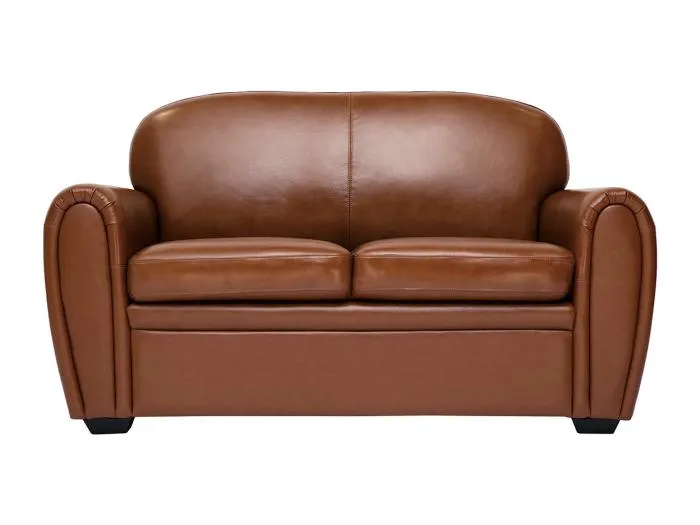 Vintage-Ledersofa braun 2-Sitzer CLUB