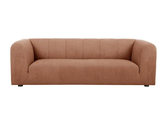 Design-Sofa mit Stoff im Samtdesign Terracotta 3-4-Sitzer OLIVEIRO