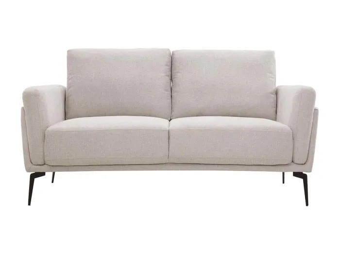 Design-Sofa mit Stoff im Samtdesign Beige 2-Sitzer MOSCO