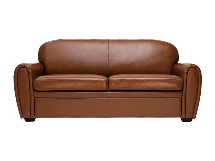 Vintage-Ledersofa braun 3-Sitzer CLUB