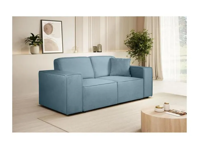 2-SITZER SOFA Pedro ohne Schlaffunktion blau
