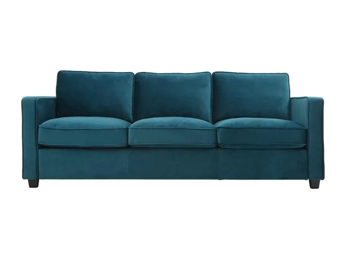 Design-Sofa Samt Smaragdgrün 3-Sitzer BROOKLYN