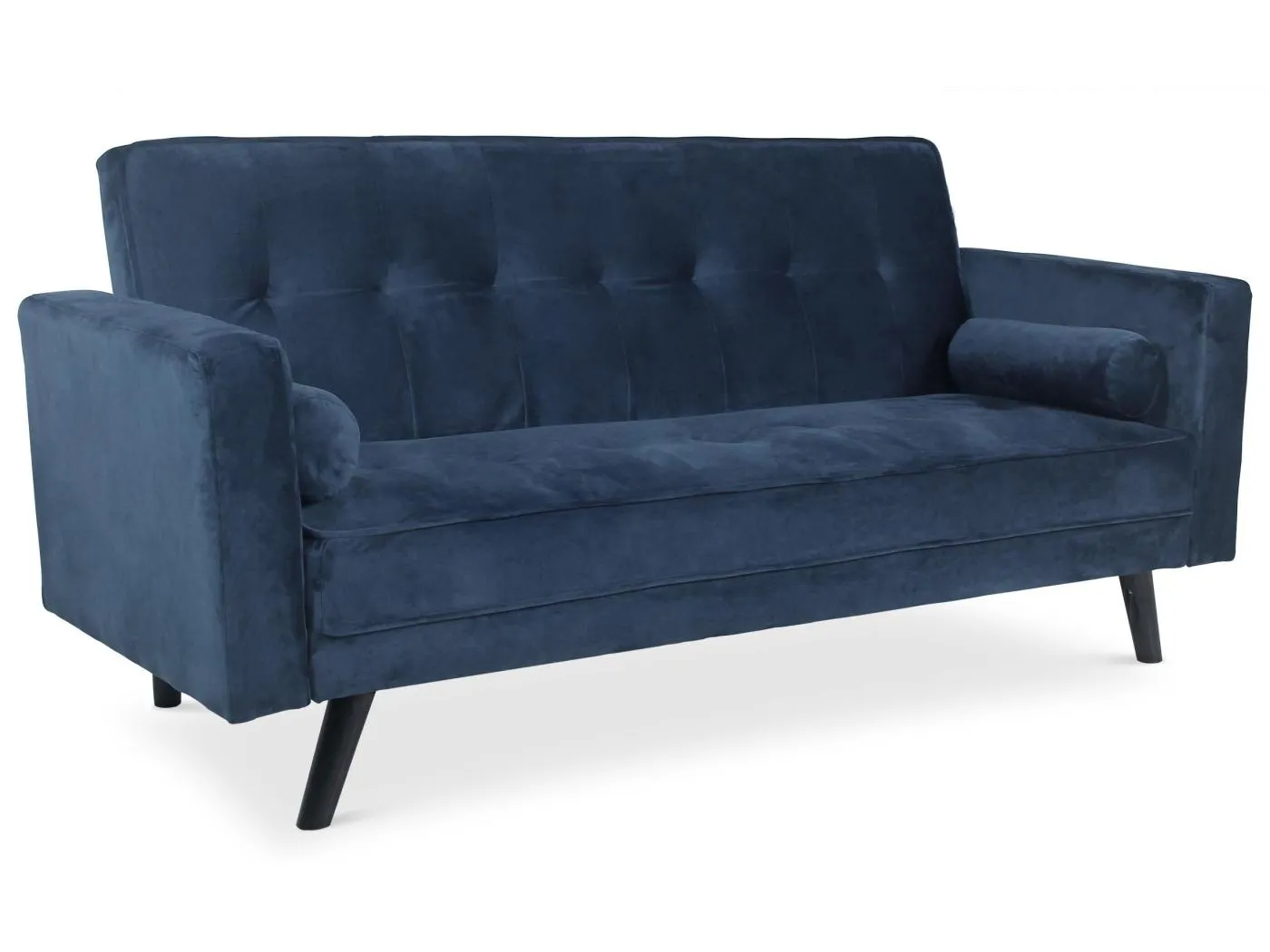 Canapé convertible clic-clac scandinave Slow Velours Bleu