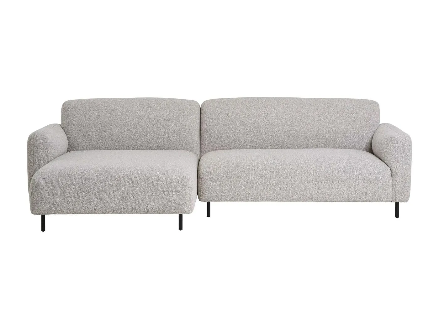 Salvador Sofa Linksdrehend hellgrau.