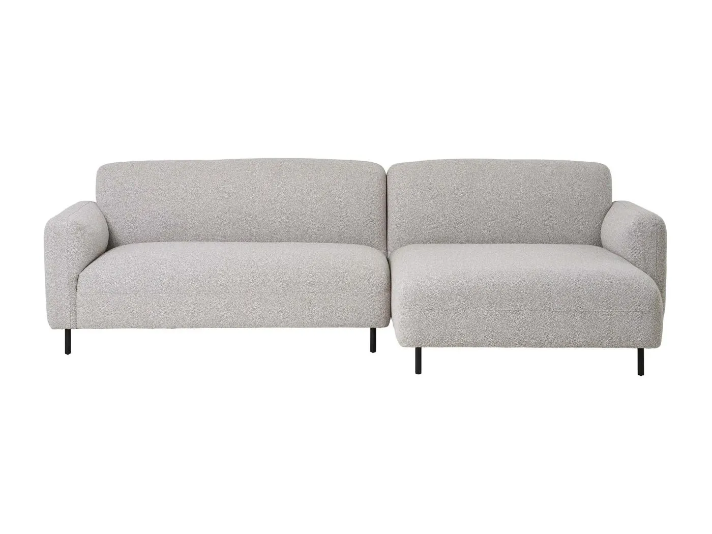 Salvador Sofa Rechtsdrehend hellgrau.