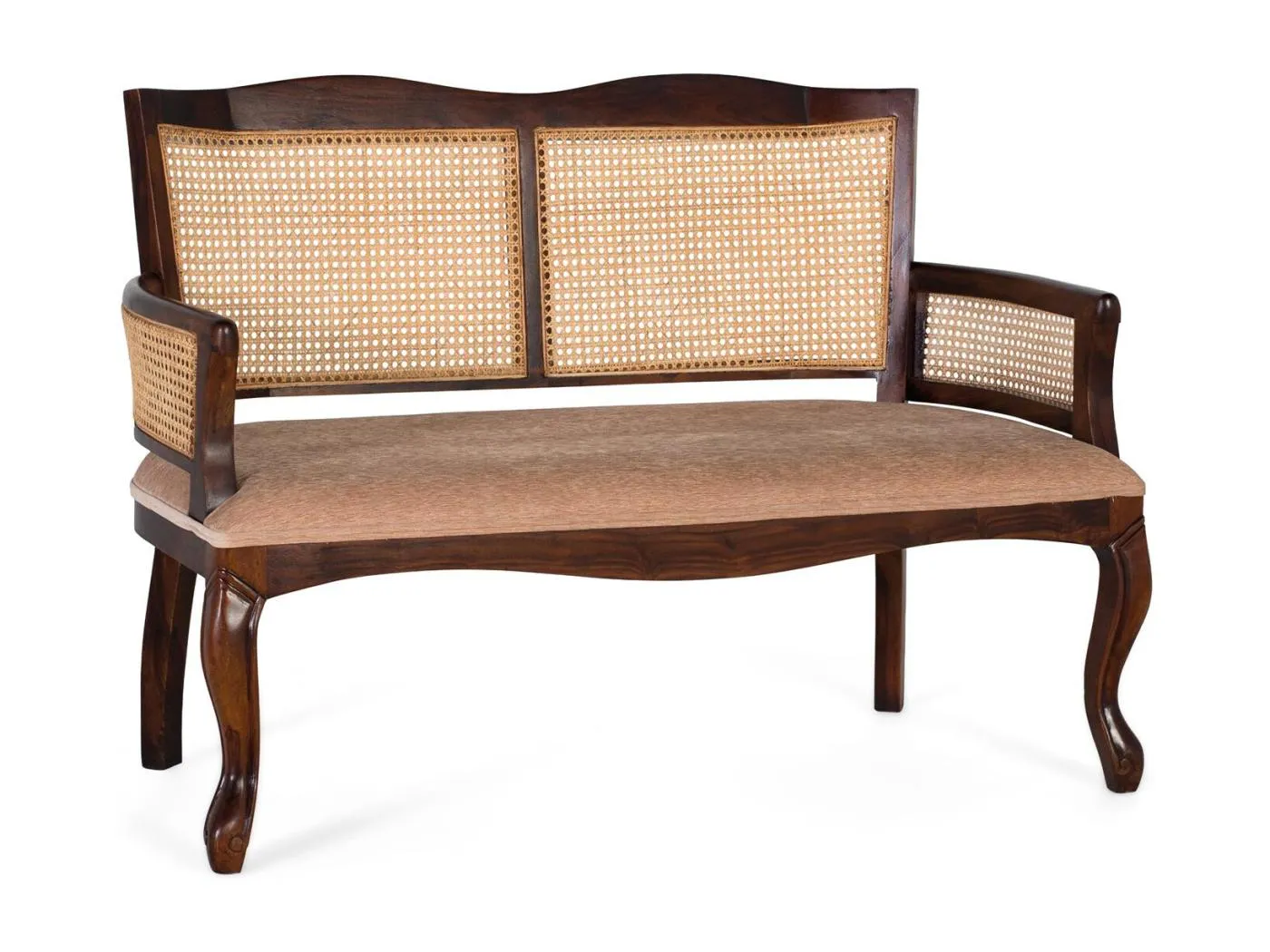 2-Sitzer-Sofabank aus Akazienholz