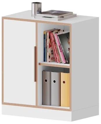 Conen Regal zweireihig mit 2 Ordnerhöhen und Tür - qickly® Serie