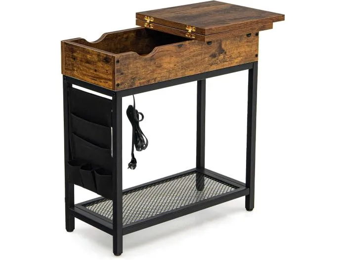 Beistelltisch Steckdosen+USB-Anschlüssen