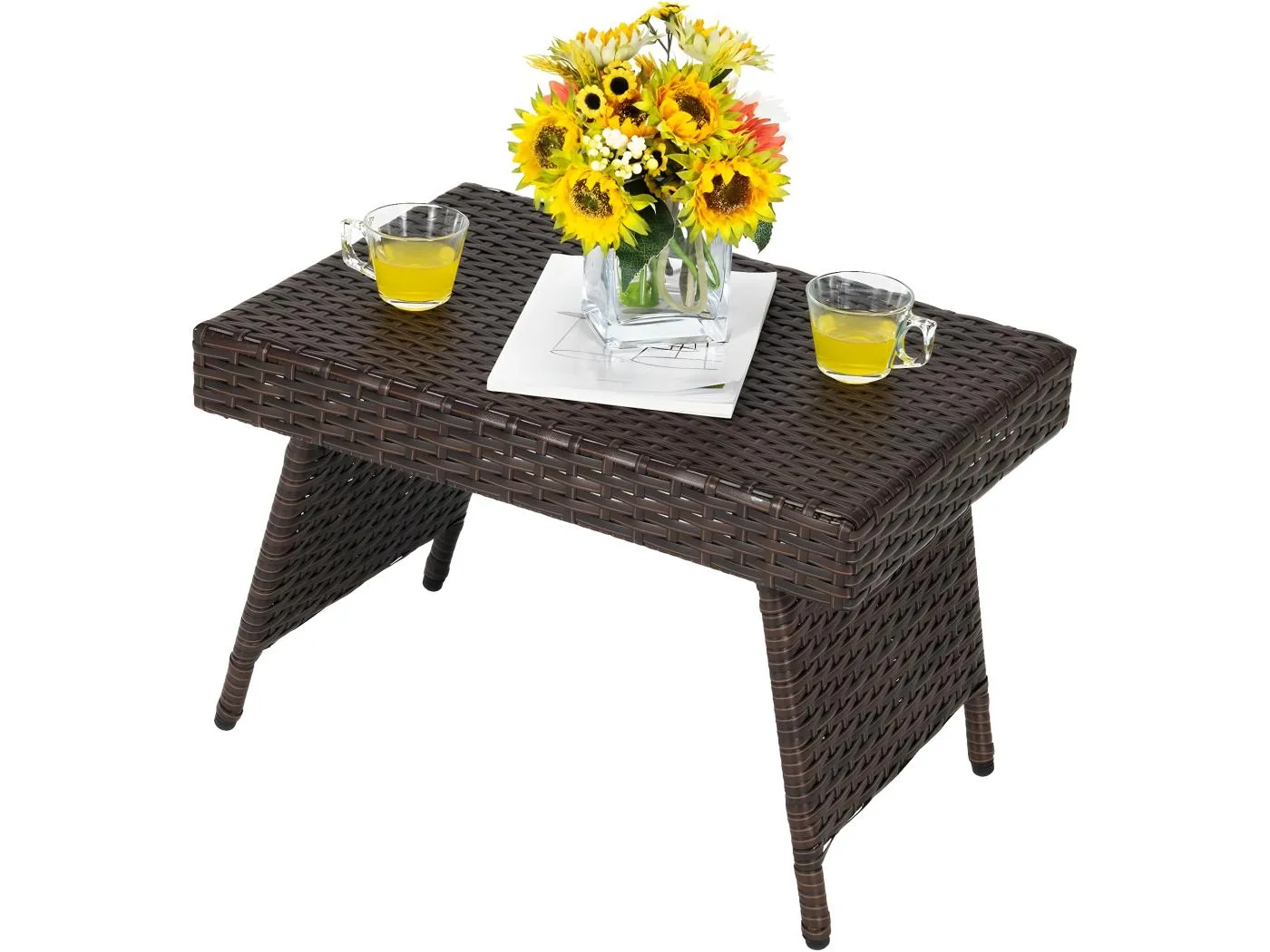 Beistelltisch Polyrattan Gartentisch