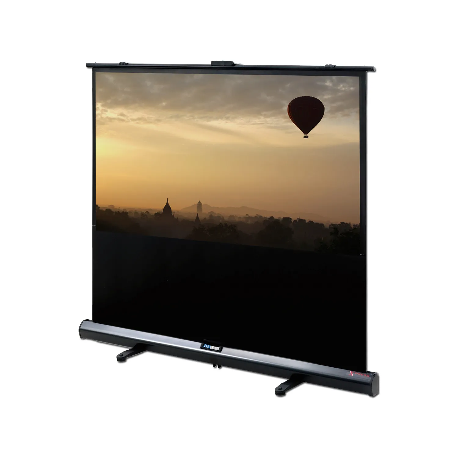 DELUXX Advanced Portable Self-Stand-X 186 x 104,5 cm 16:9 Mattweiss Polaro