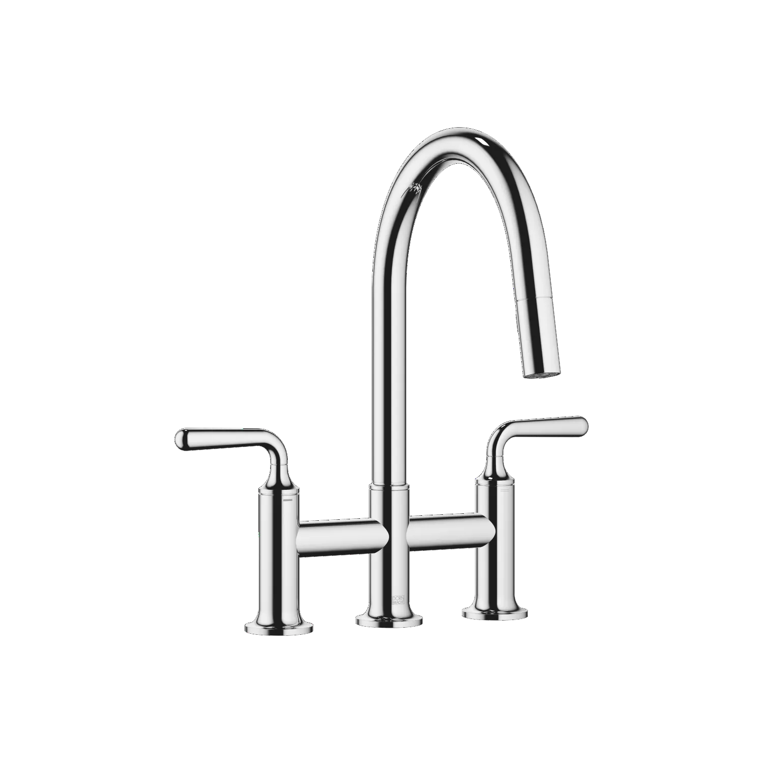 Dreiloch-Brückenbatterie Pull-down mit Brausefunktion VAIA Chrom 19870809