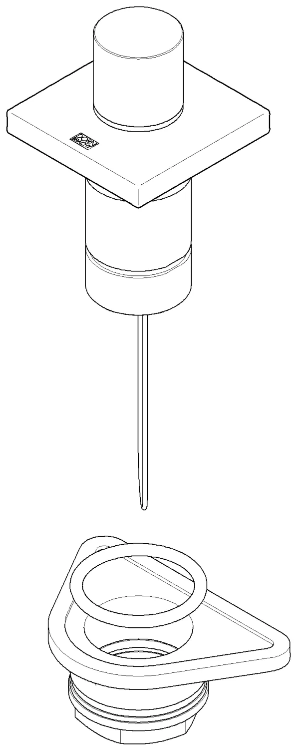 Bedienelement für Unterputzmontage ERSATZTEILE Chrom 04209705900