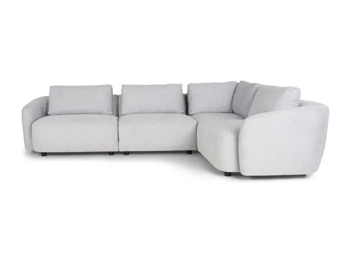 Bergen Ecksofa wendbar hellgrau.