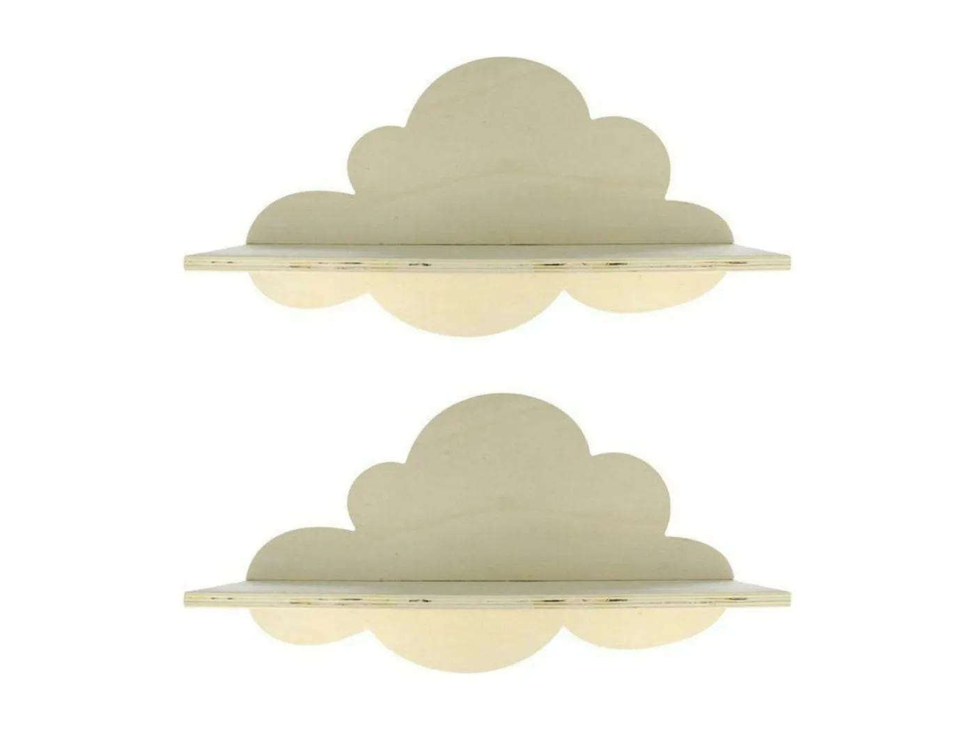 2 CloudHolzregale 39 cm