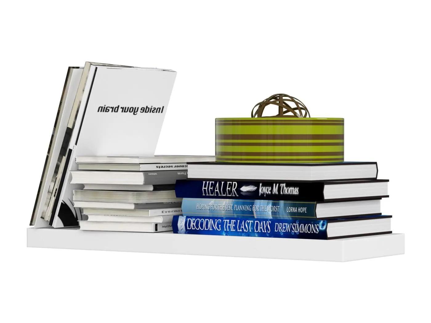 Wandregal AKORD PS3 Weiß 60 cm B60 x H3,2 x T20 cm