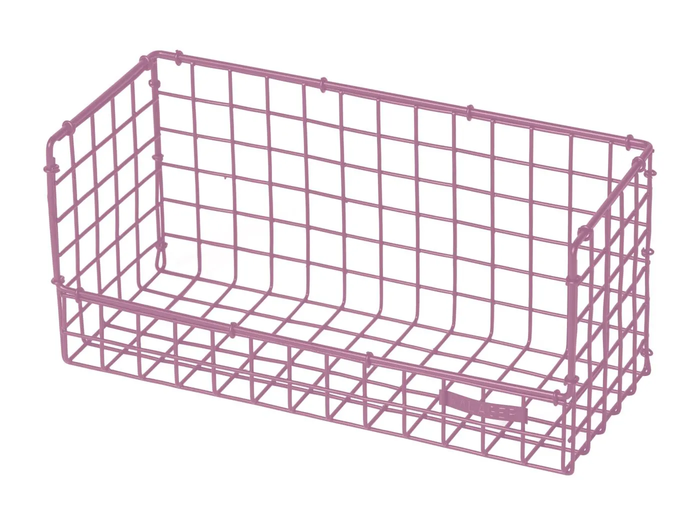 WIRE | Wandregal mit 1 Fachboden aus rosa Metall, Medium