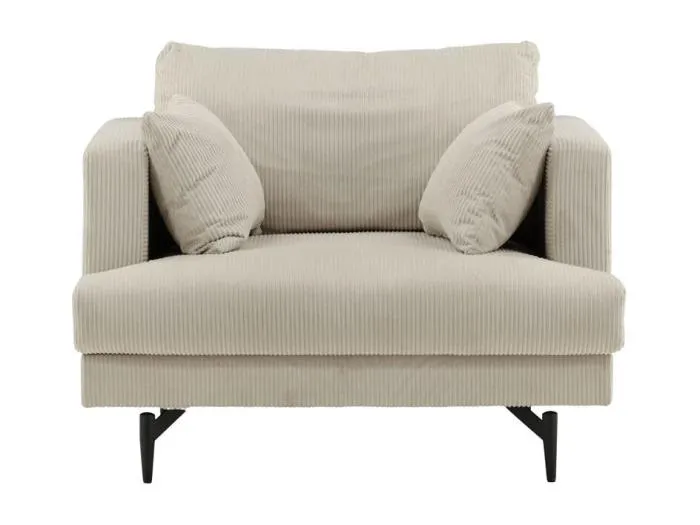 Sofia Sessel Samt beige.