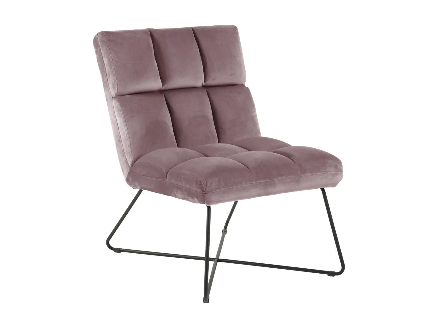 Alba Sessel , Velour rosa.