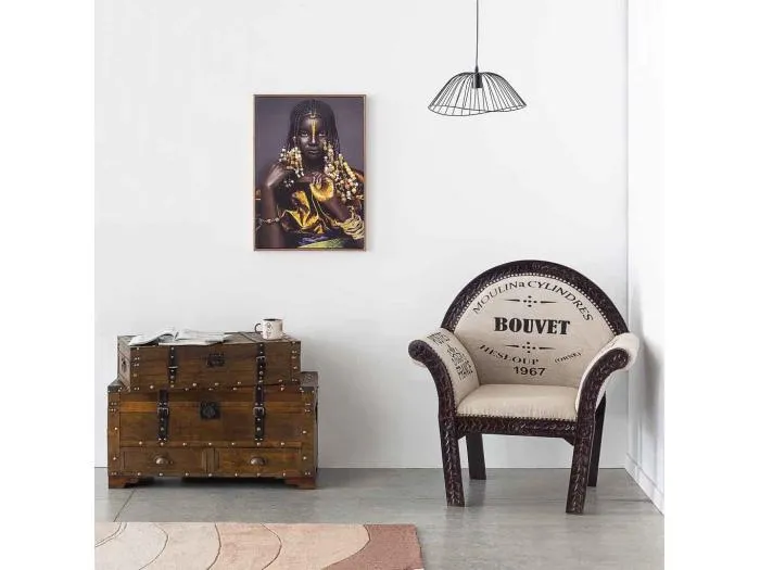 Weißer gepolsterter Sessel 89x61x100h cm